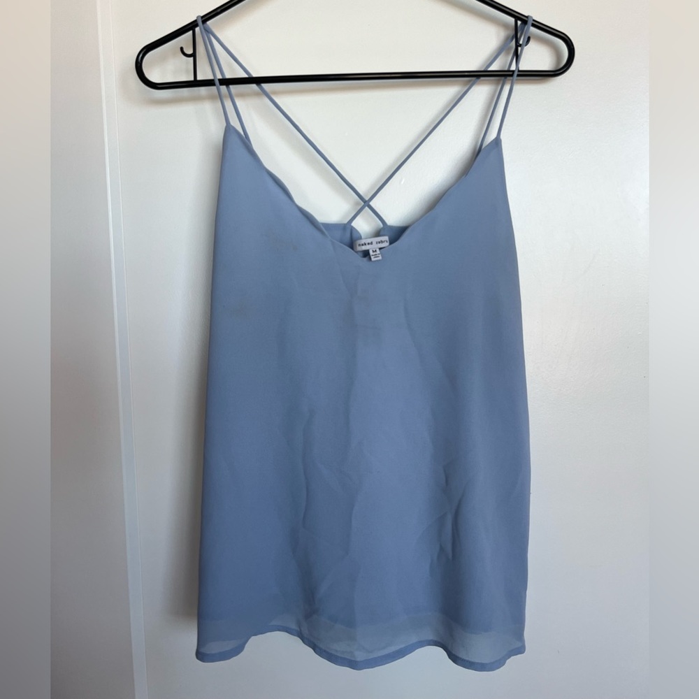 Powder Blue, Scalloped Top - Naked Zebra